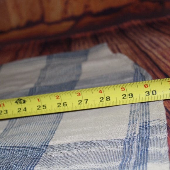 Stoneriver Blue Plaid L Short Sleeve Button Up - Picture 11 of 11